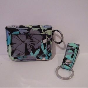 Vera Bradley Double ID Wallet and Keychain